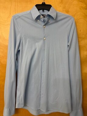Baby blue young men’s dress shirt